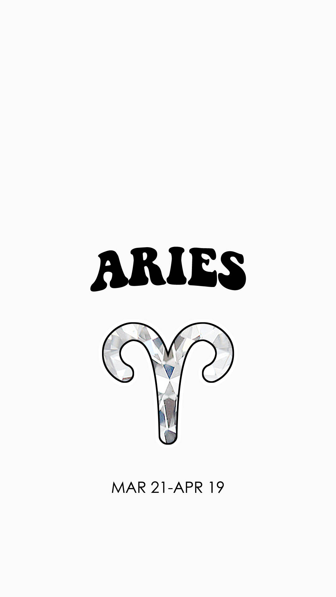 Minimalist Aries Aesthetic Phone Background