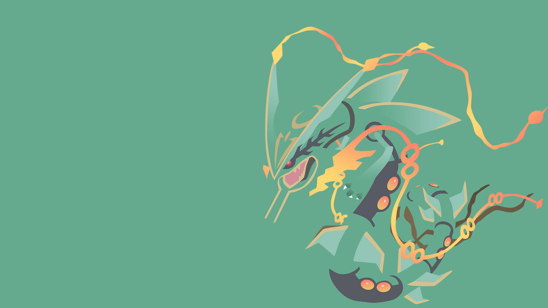 Power of Nature: Rayquaza Wallpaper