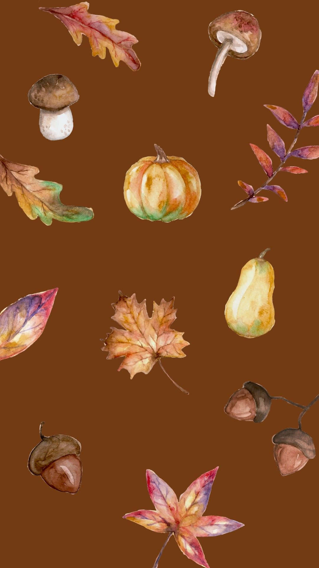 “Relax and Enjoy the Minimalist Autumn Landscape” Wallpaper