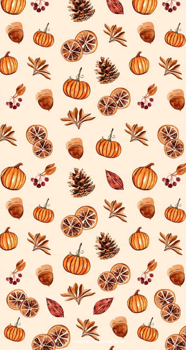 "A Minimalist Autumn Scene" Wallpaper