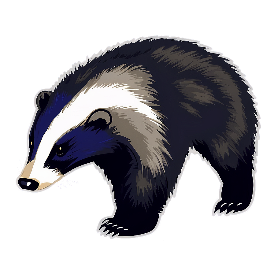 Minimalist Badger Icon Png 06242024 PNG