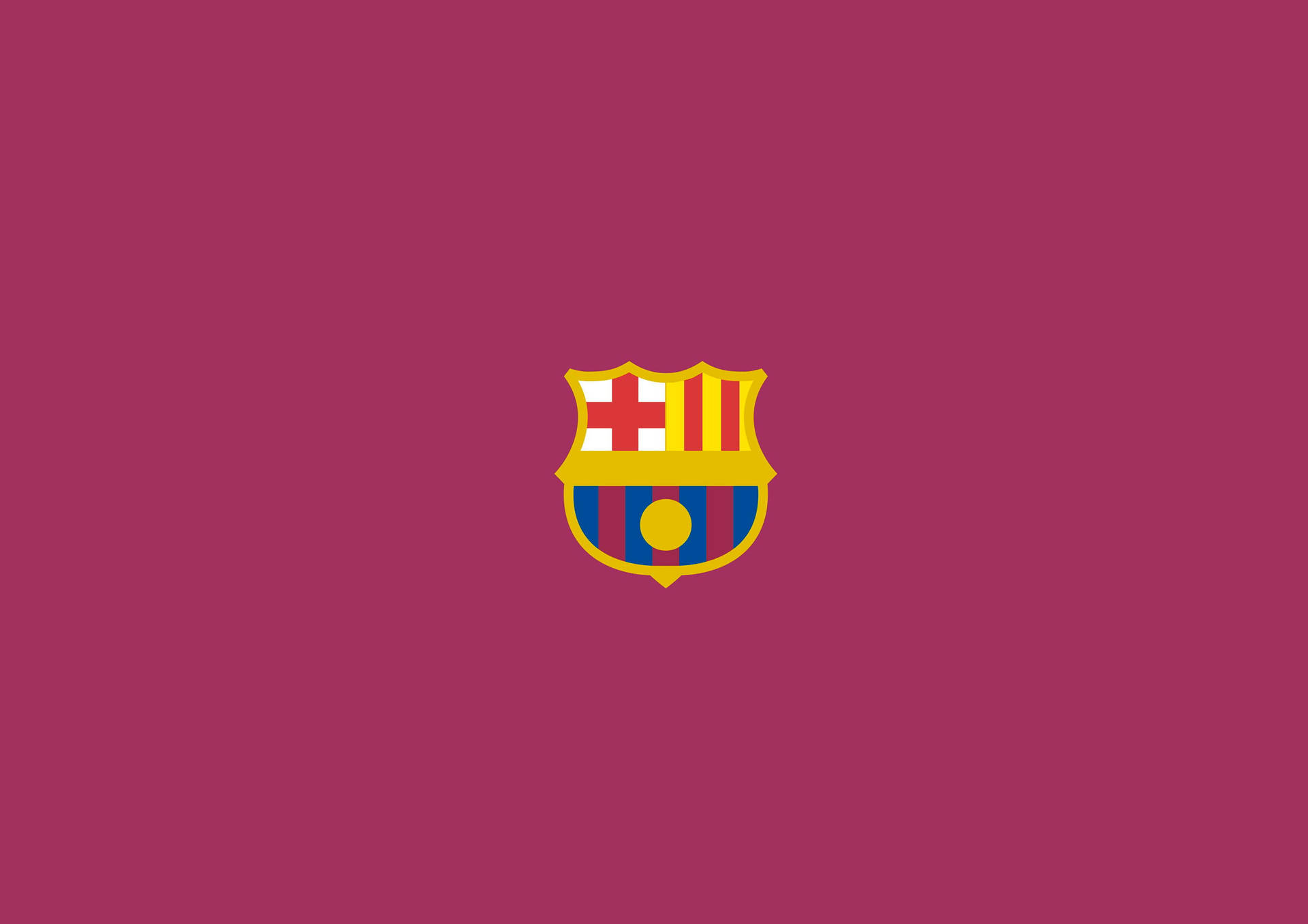 Minimalist Barcelona Fc Logo Wallpaper
