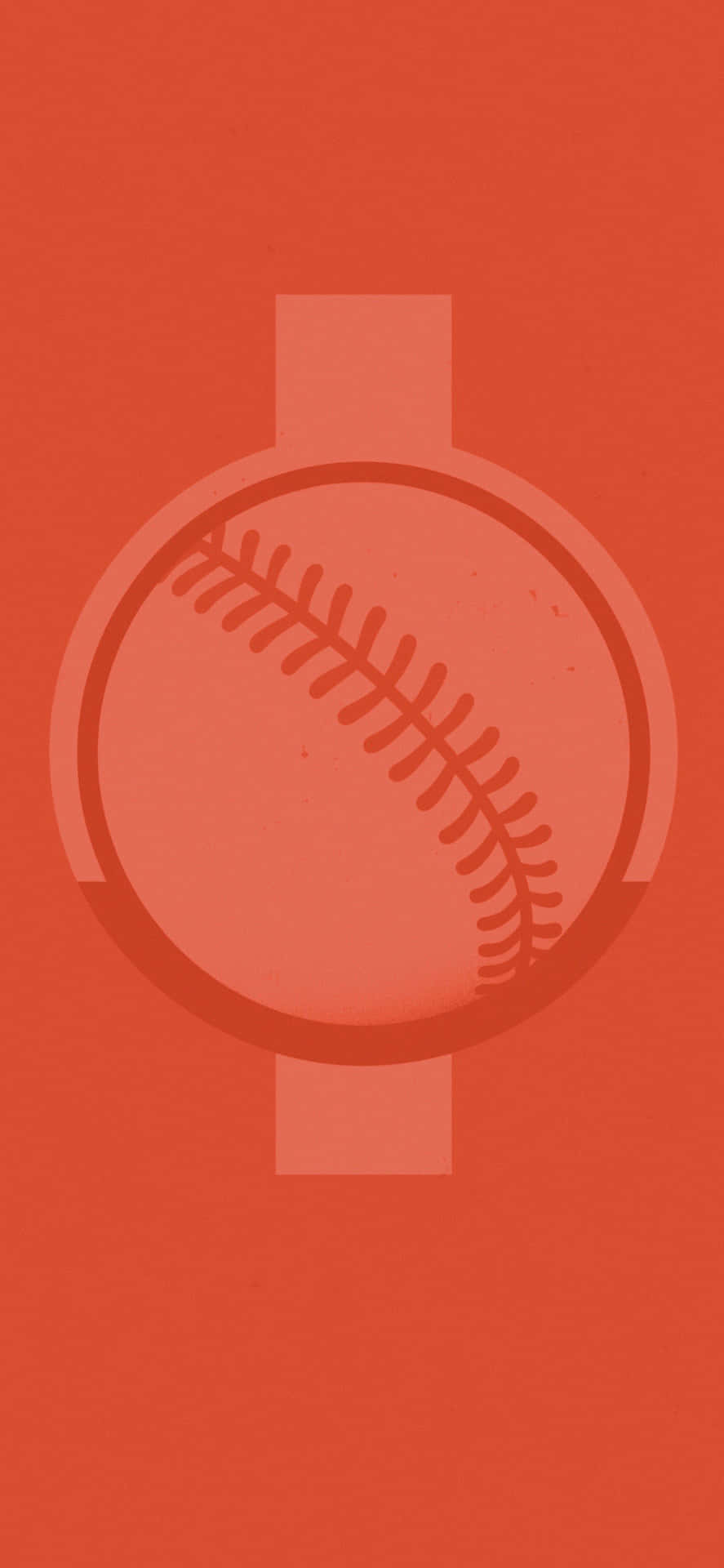 Minimalist Baseball Artwork Wallpaper