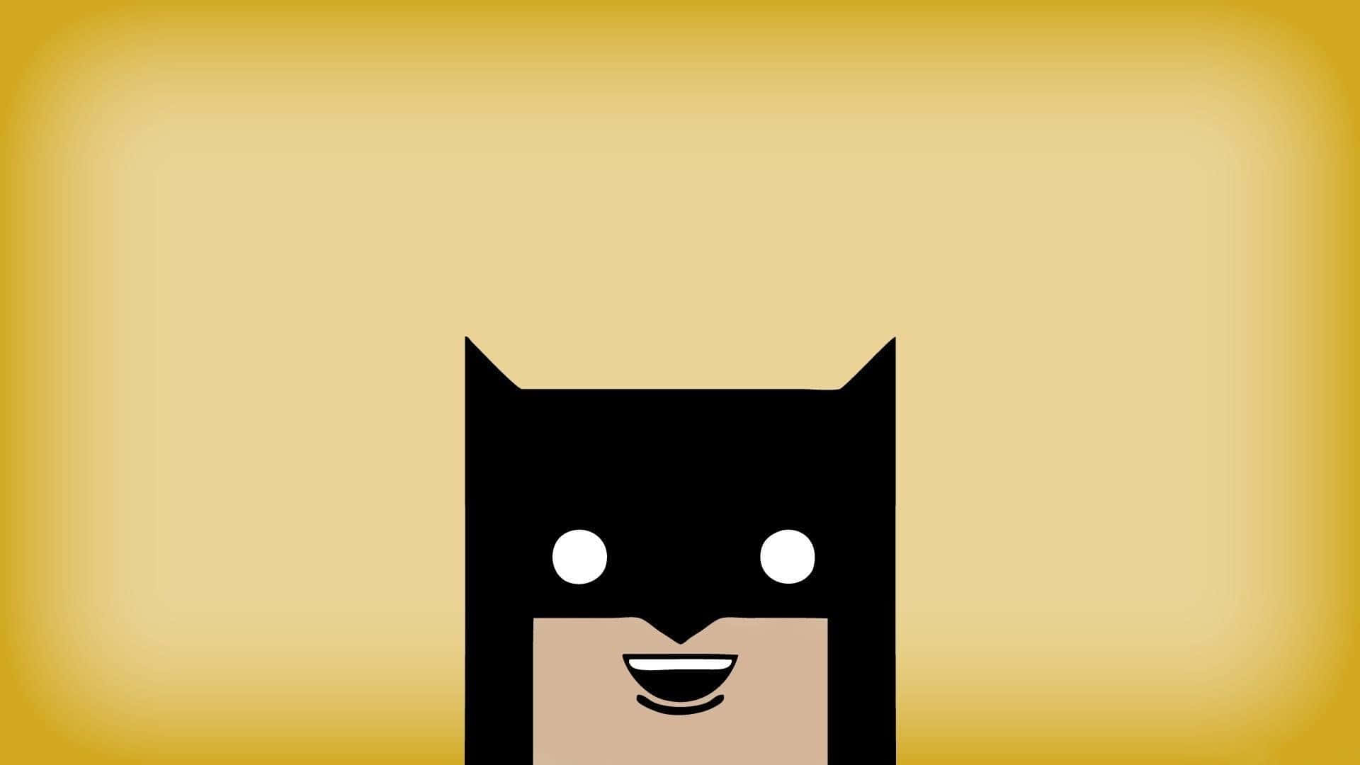 Minimalist Batman Cartoon Artwork Wallpaper