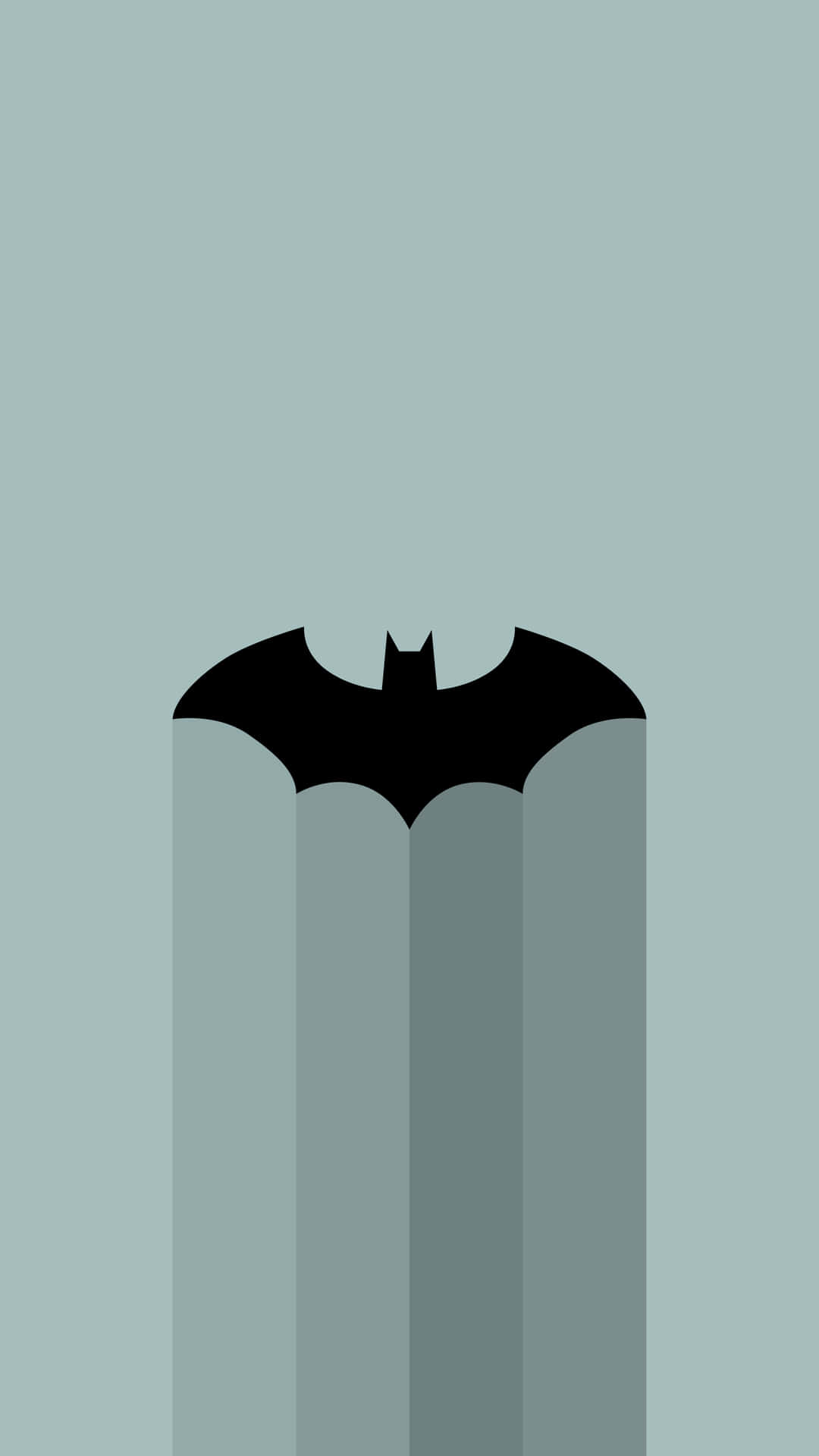 Silhouette Minimaliste De Batman Fond d'écran