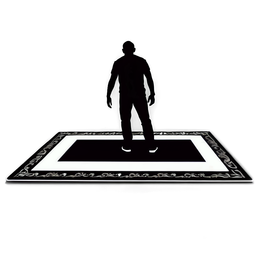 Minimalist Black And White Carpet Png Xek54 PNG