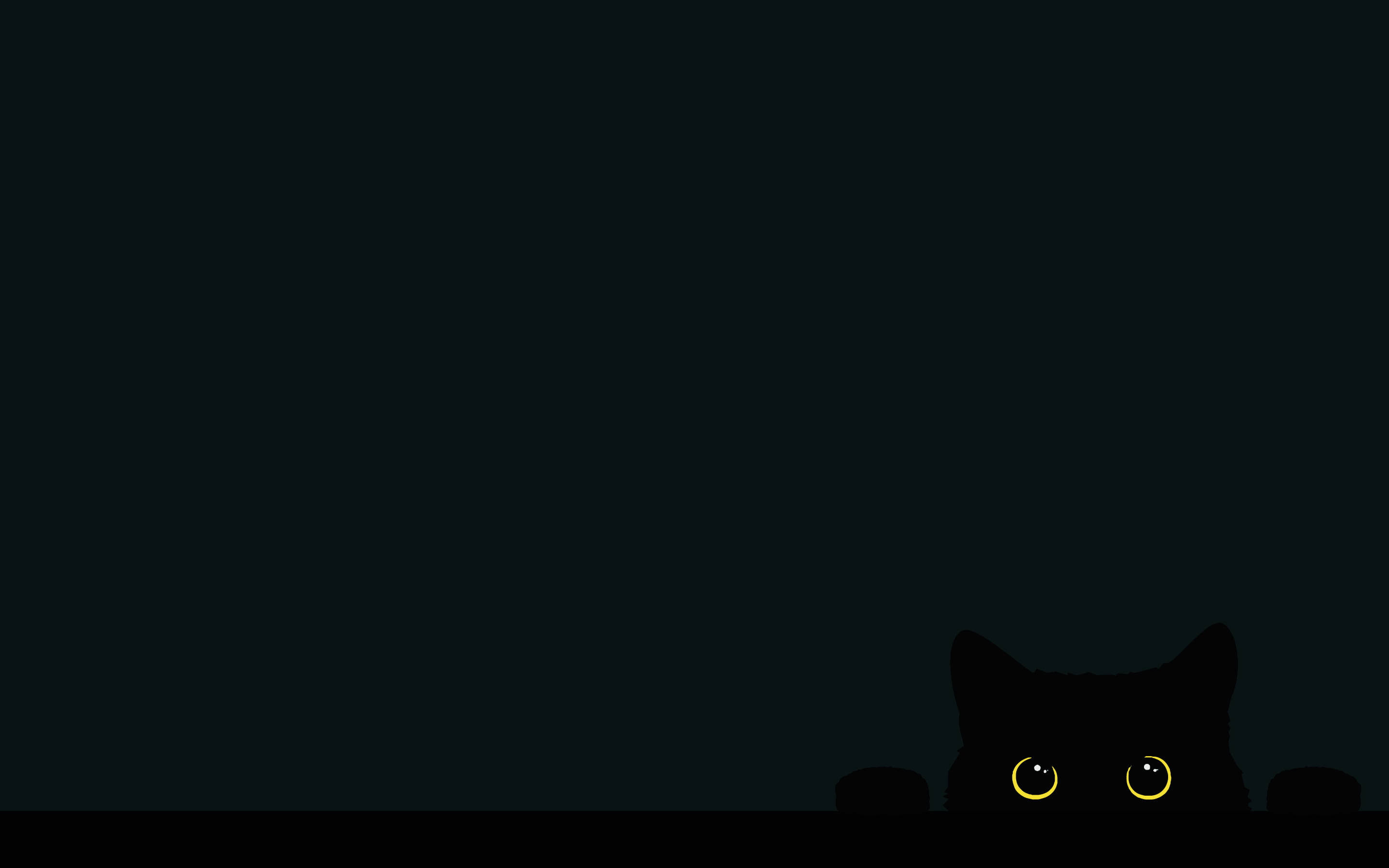 Minimalist Black Cat Backgrounds Background