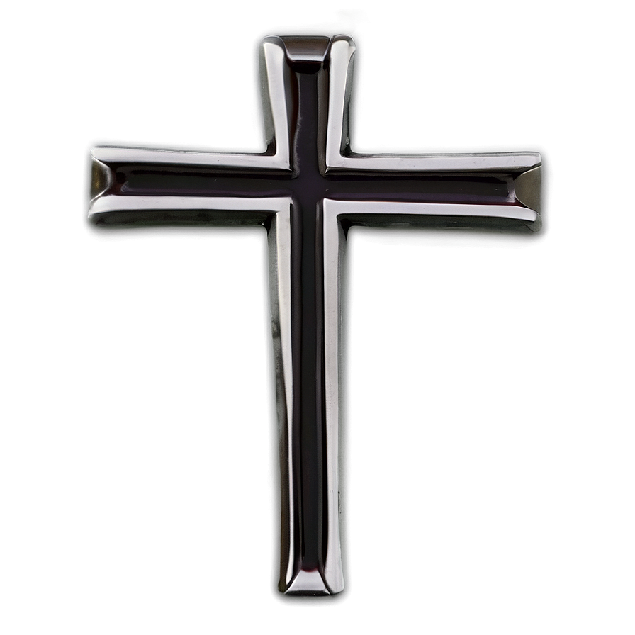 Minimalist Black Cross Png 05242024 PNG
