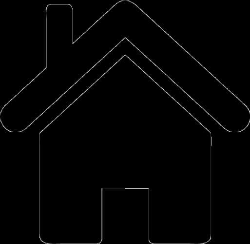 Minimalist Black Home Icon PNG
