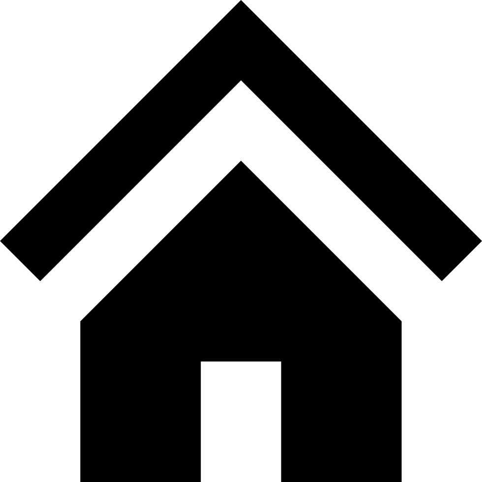 Minimalist Black House Icon PNG