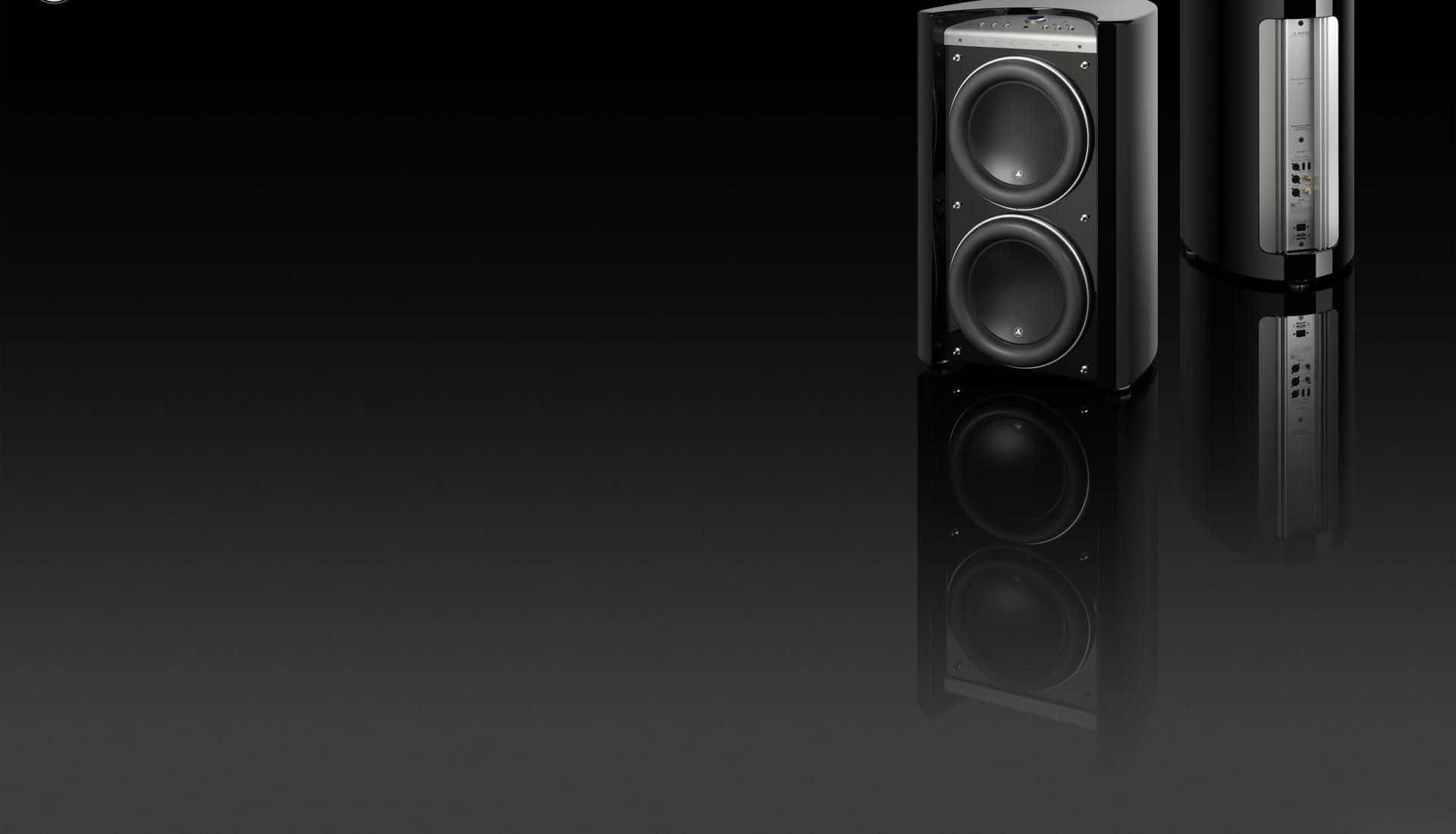 Minimalist Black Jl Audio Gotham Speakers Wallpaper
