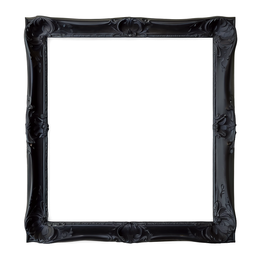 Minimalist Black Picture Frame Png 05042024 PNG