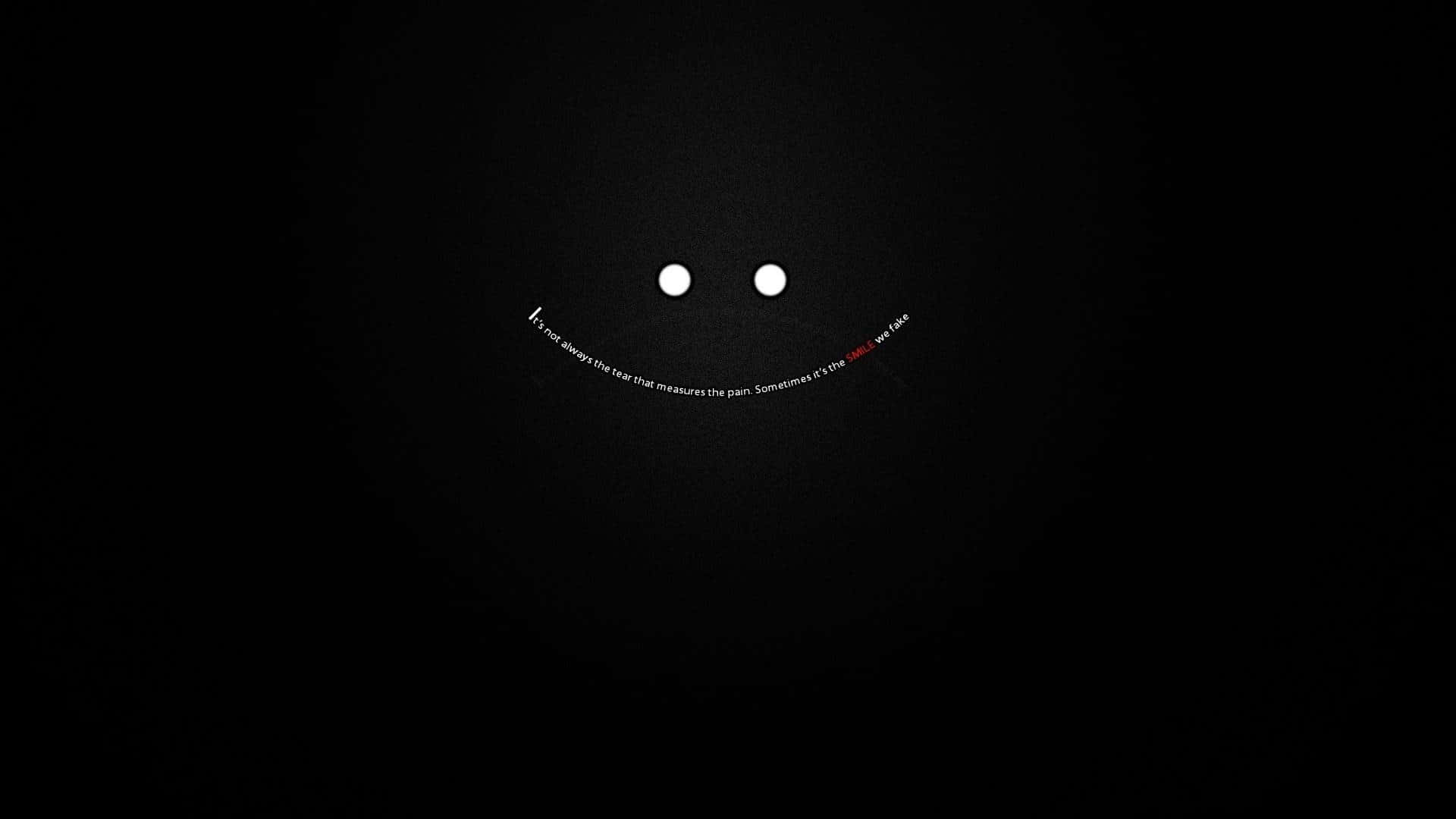 The Power of a Black Smile Wallpaper