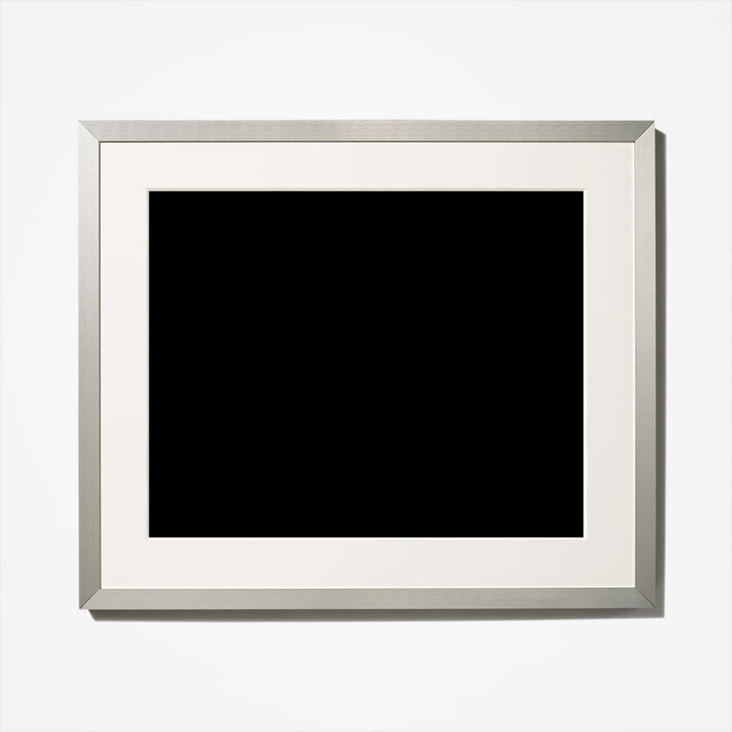 Minimalist Black Squarein White Frame PNG