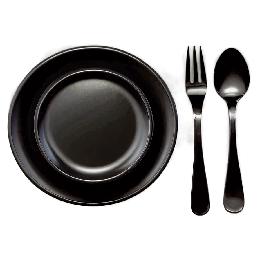 Minimalist Black Tableware Png 99 PNG