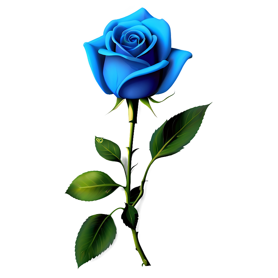 Download Minimalist Blue Rose Png 83 | Wallpapers.com