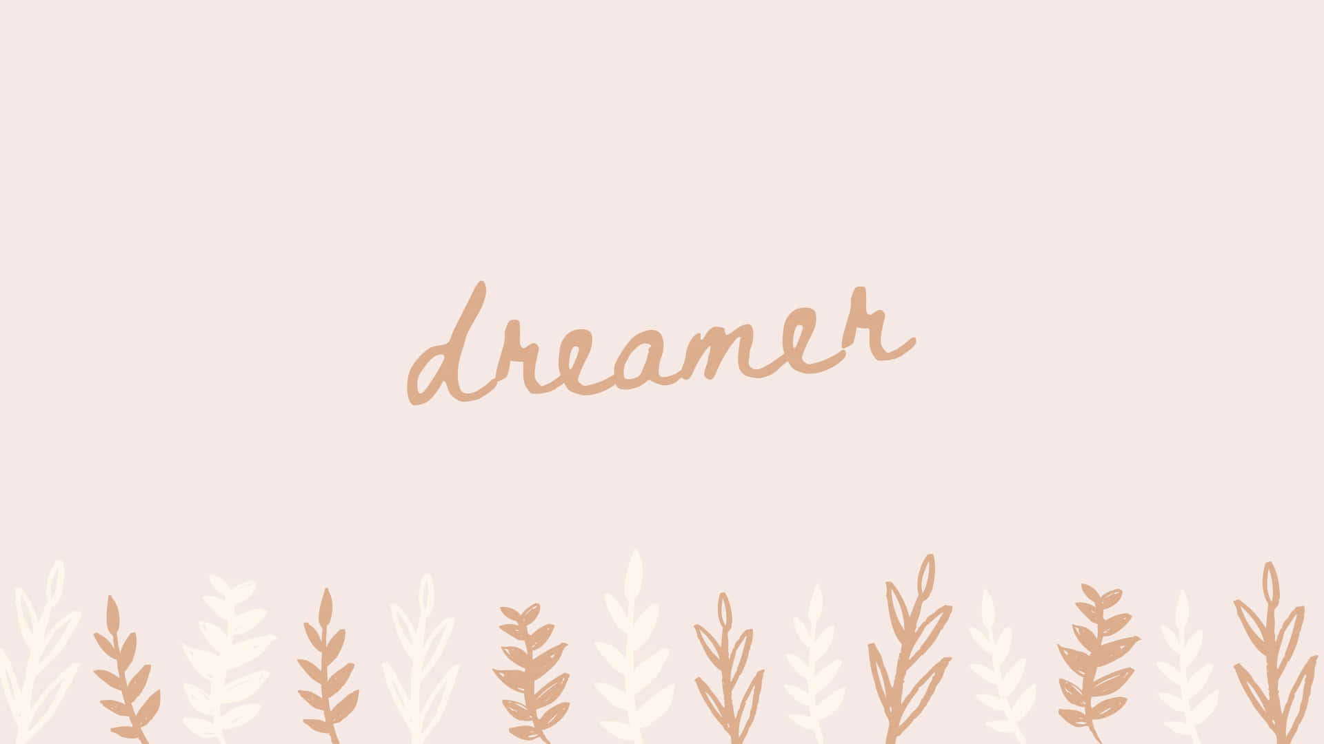 Minimalist Boho Dreamer Desktop Background Wallpaper
