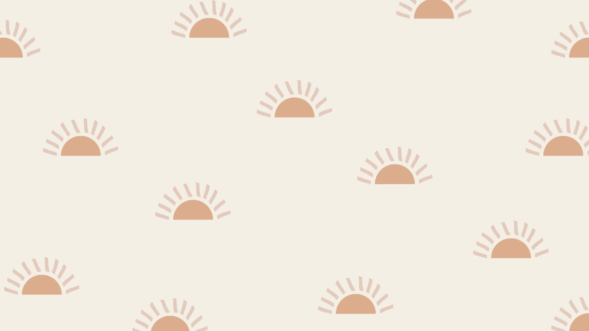 Minimalist_ Boho_ Sunrise_ Pattern Wallpaper
