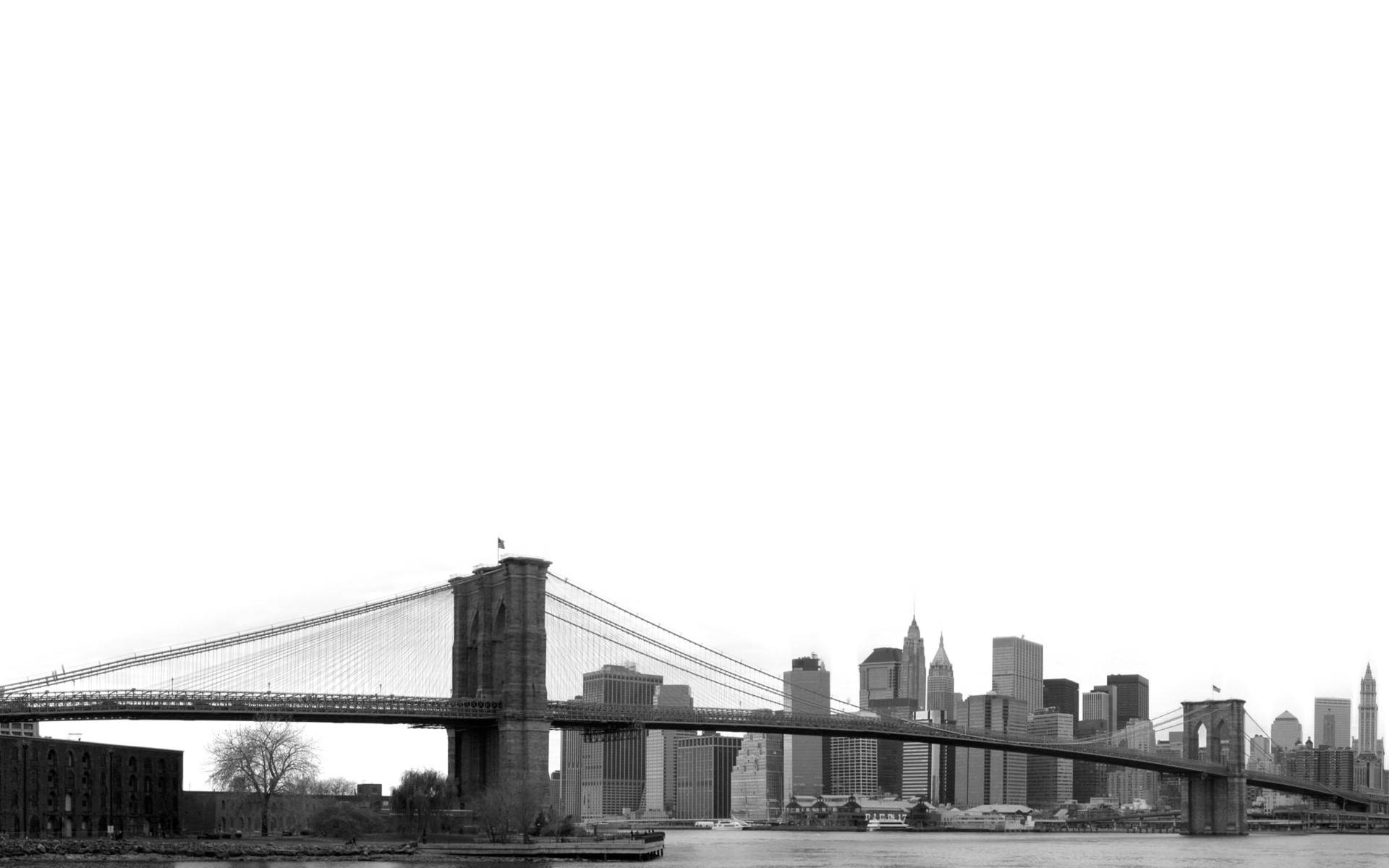 Download Minimalist Brooklyn Bridge Wallpaper 