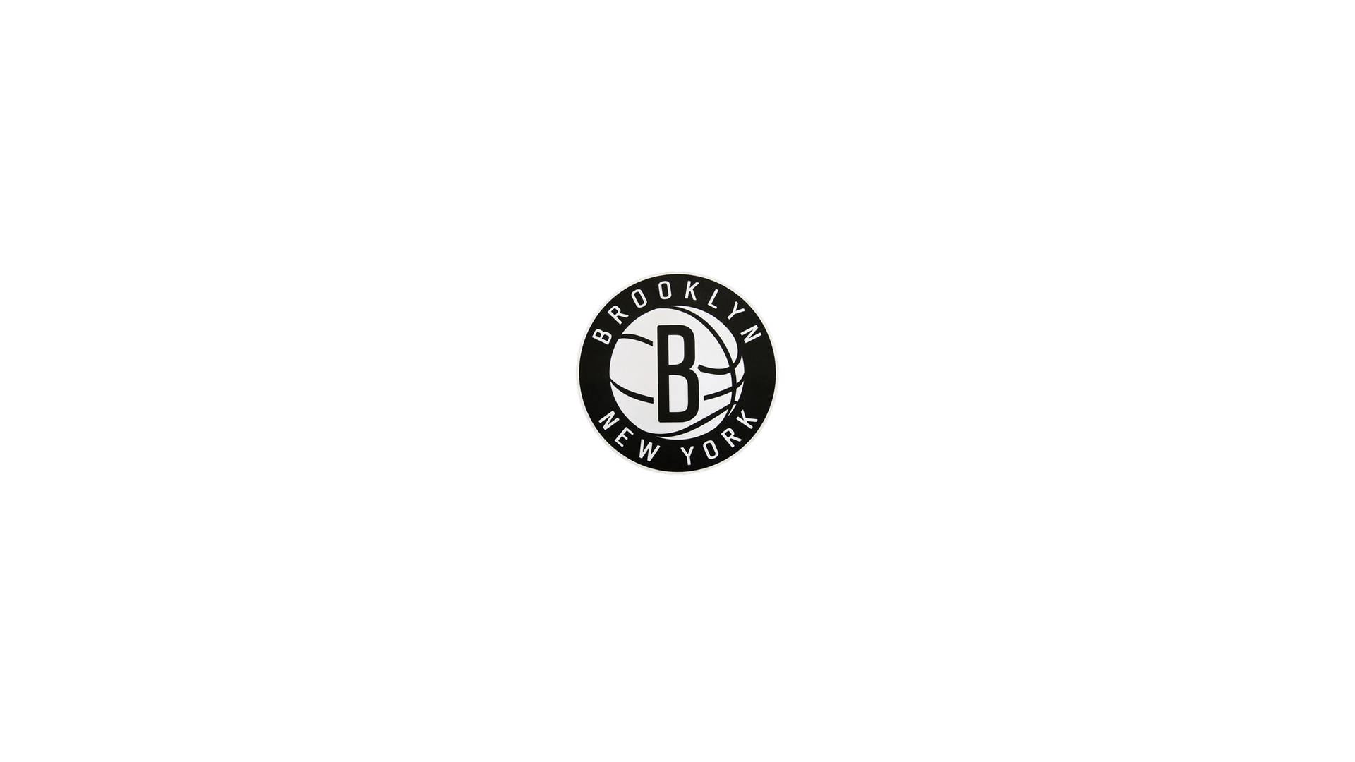 Minimalistiskbrooklyn Nets-logotyp. Wallpaper
