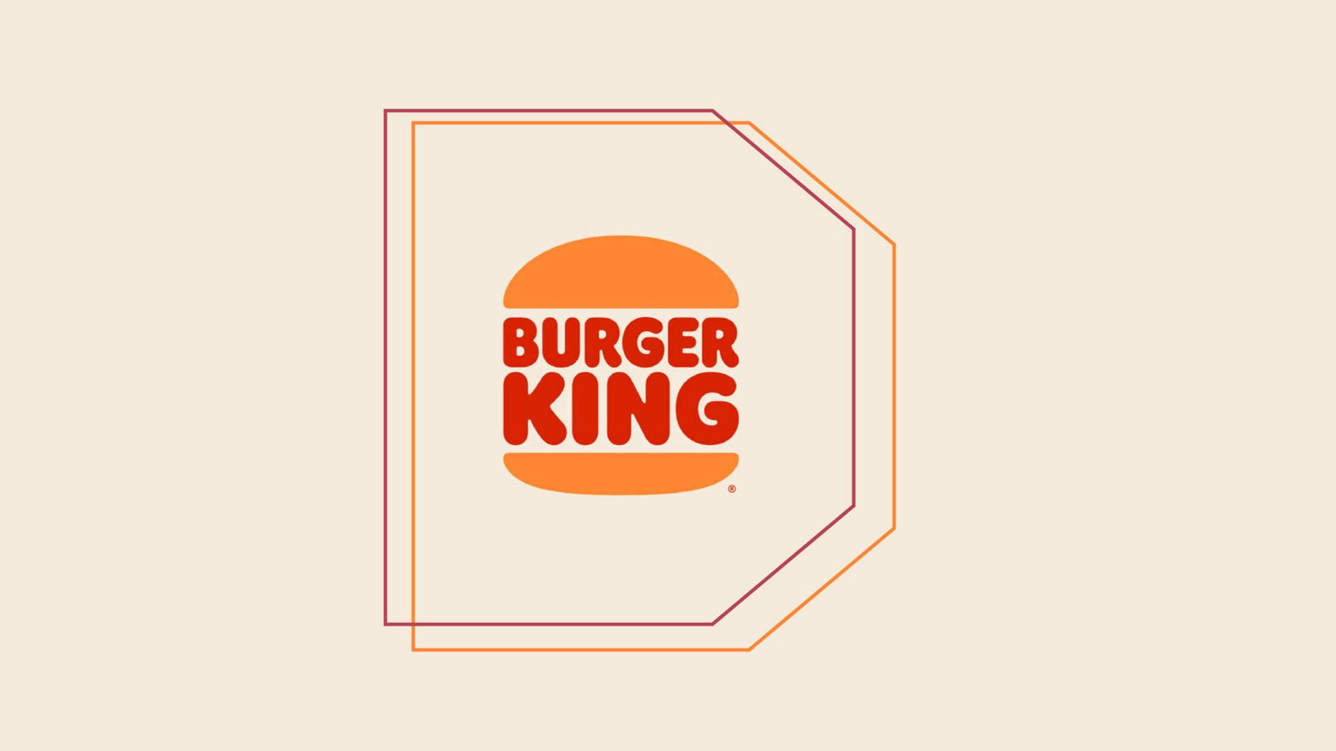 Wallpaperminimalist Burger King Tapet. Wallpaper