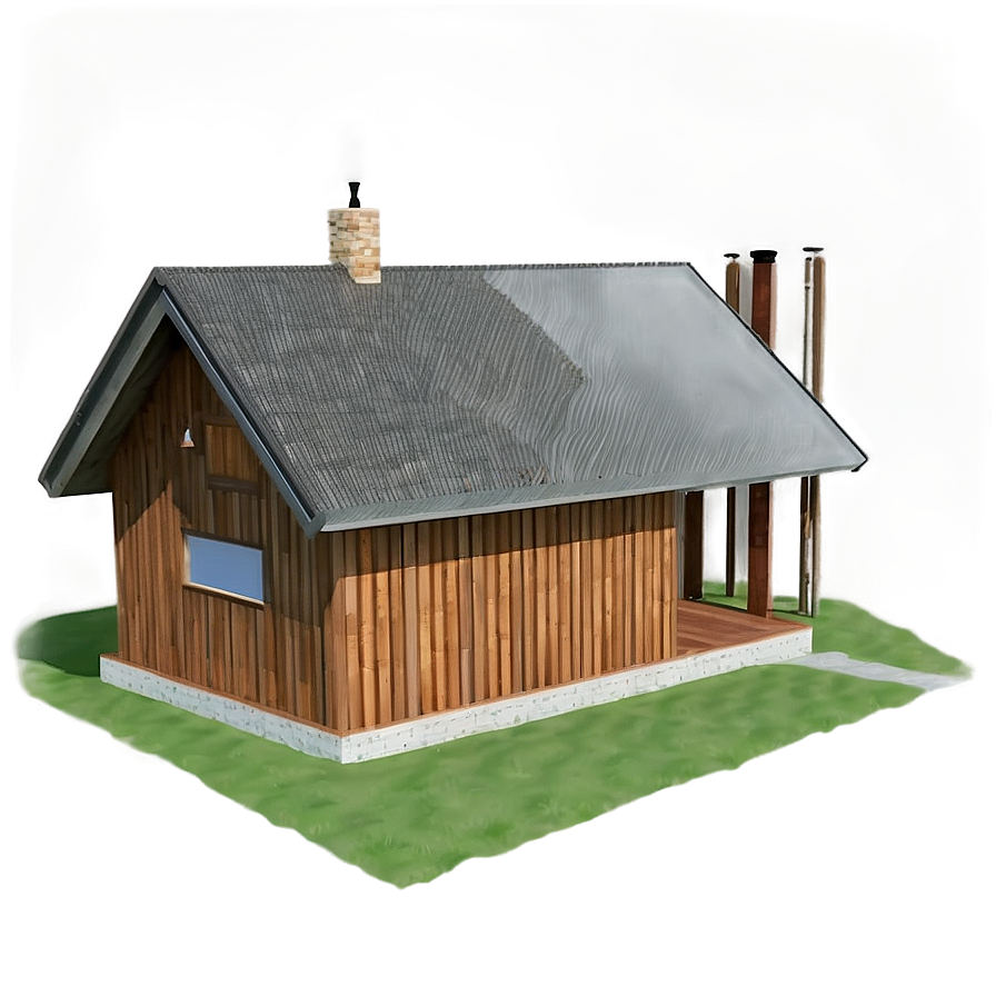 Minimalist Cabin Architecture Png 05242024 PNG