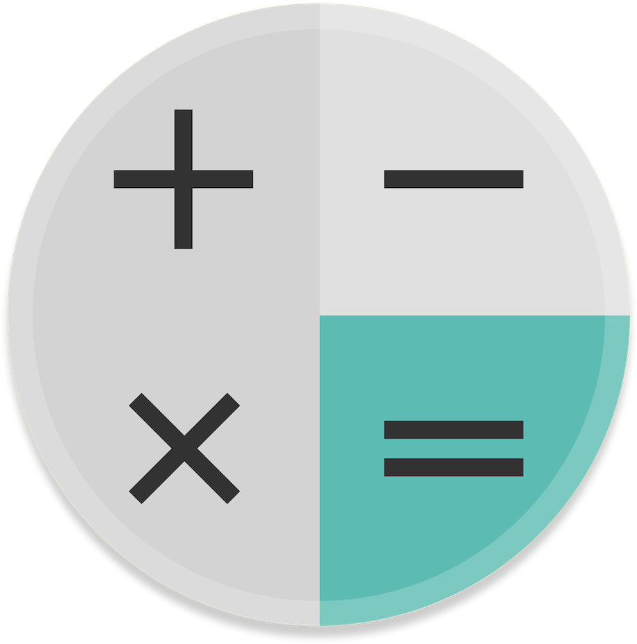 Minimalist Calculator Icon PNG