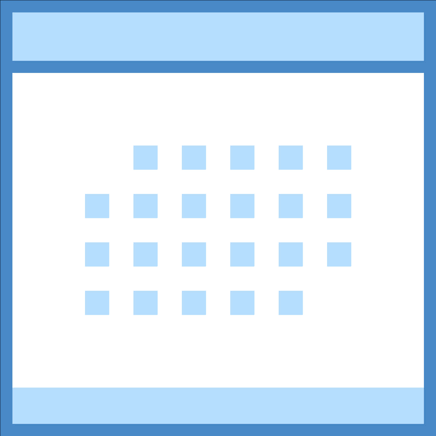 Minimalist Calendar Icon PNG
