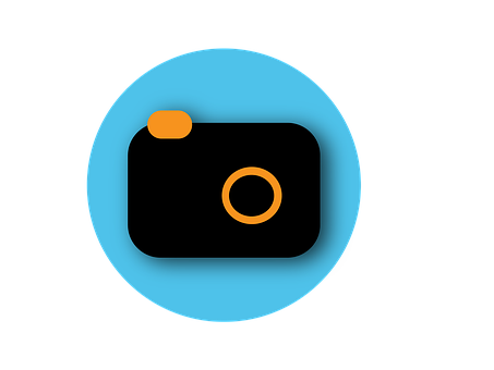 Minimalist Camera Icon Design PNG