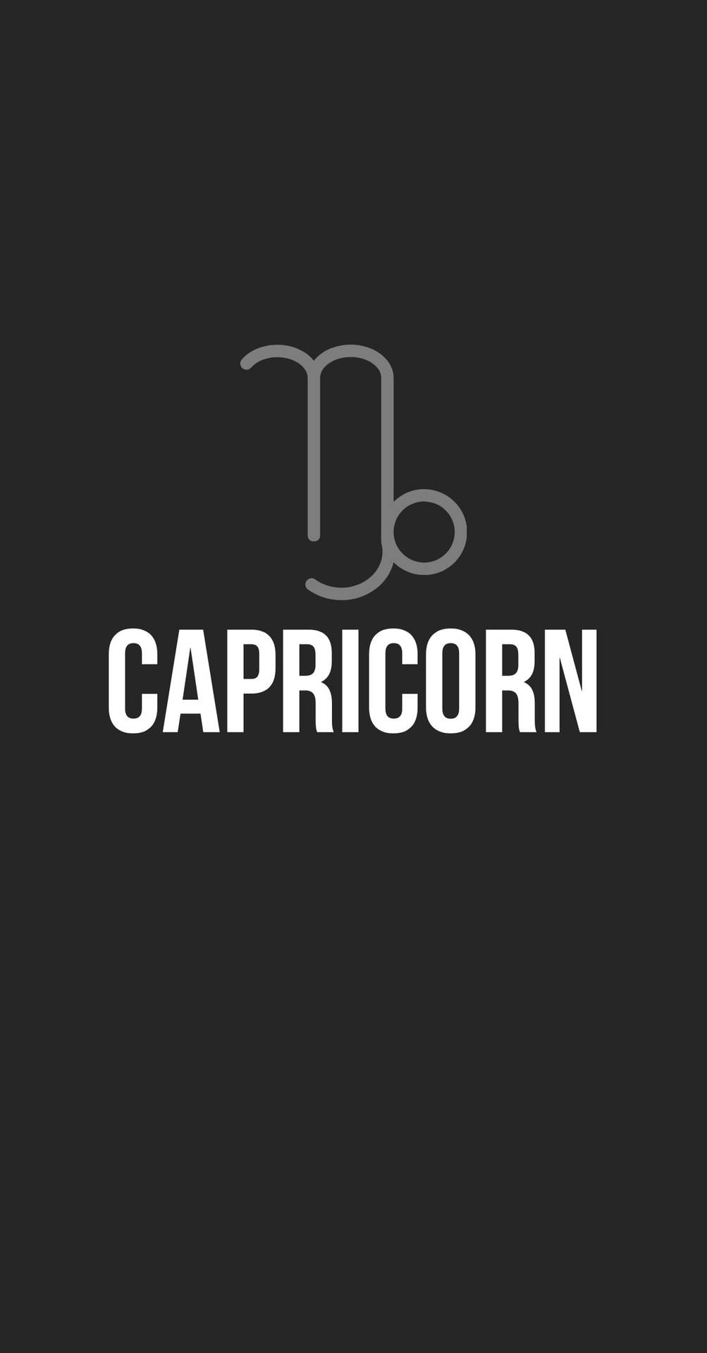 Minimalist Capricorn Logo Wallpaper