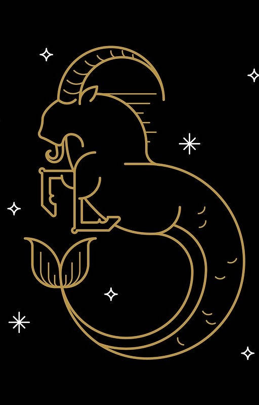 Minimalist Capricorn Zodiac Wallpaper