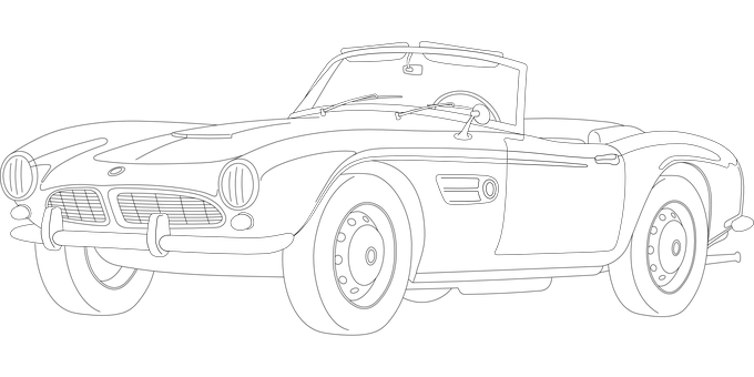 Minimalist Car Outline Art.jpg PNG