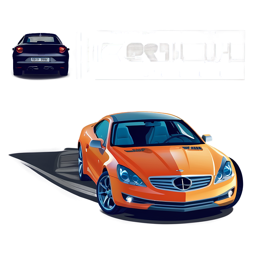 Minimalist Car Vector Graphic Png Nxn PNG