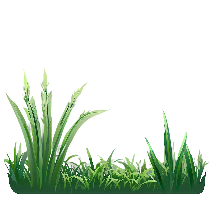 Minimalist Cartoon Grass Png Dmu PNG