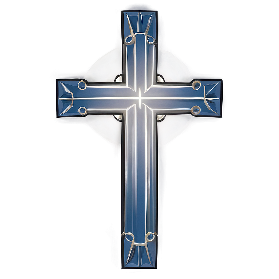 Minimalist Catholic Cross Outline Png Eeq55 PNG
