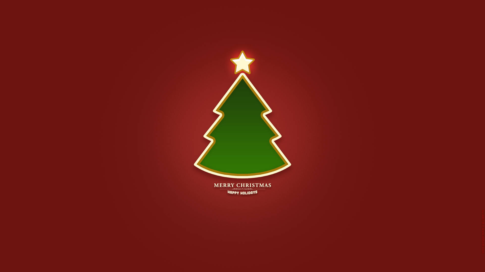Enjoy the holidays with a minimalist Christmas Wallpaper