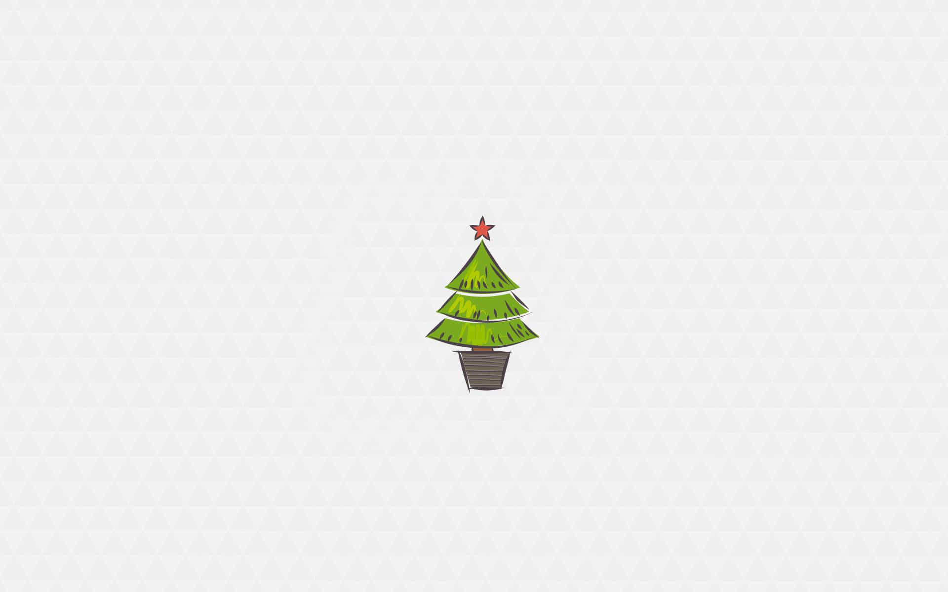 December Desktop with a Minimalist Christmas Theme Wallpaper