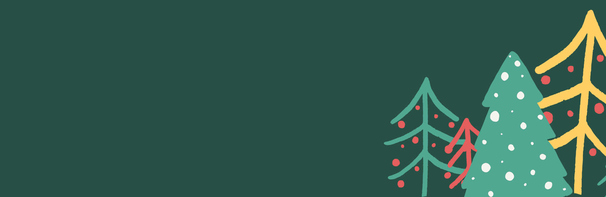 Minimalist Christmas Desktop Group Of Trees Wallpaper