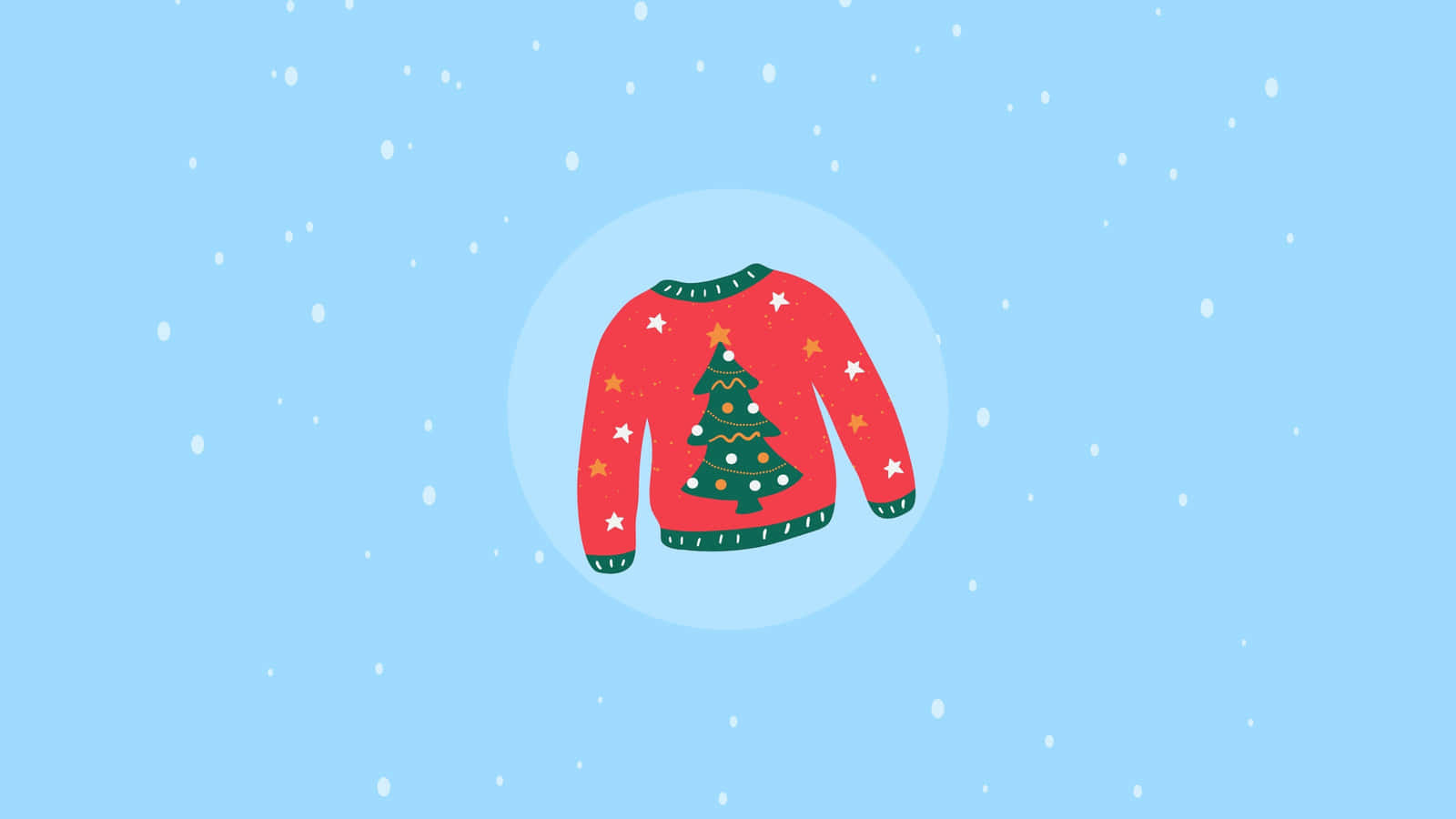 Minimalist Christmas Desktop Sweater Wallpaper