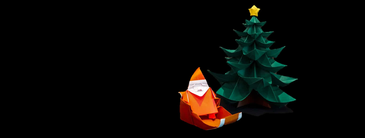 "Enjoy Minimalist Christmas with this Festive Desktop Illustration" Wallpaper
