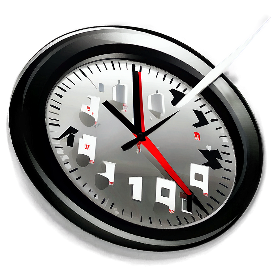 Minimalist Clock Clipart Png Fqk61 PNG