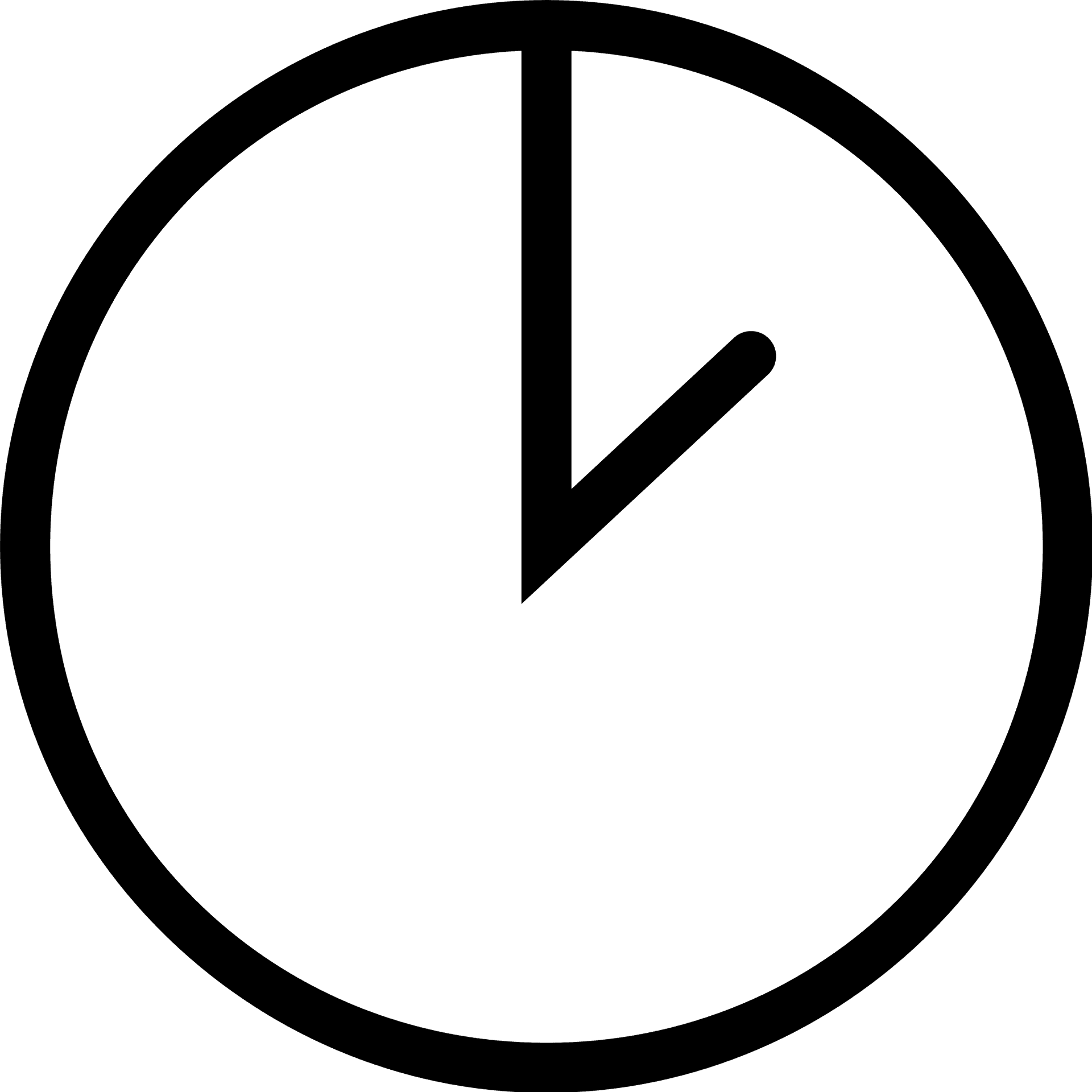 Minimalist Clock Icon PNG