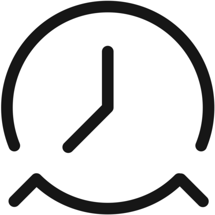 Minimalist Clock Icon PNG