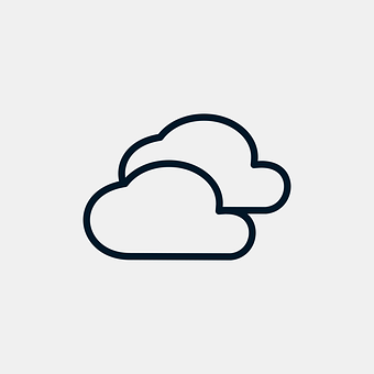 Minimalist Cloud Icon PNG