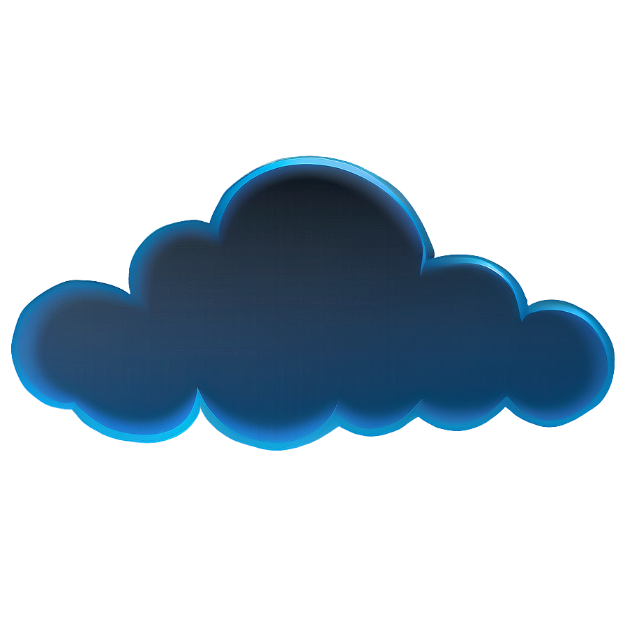 Minimalist Cloud Vector Png 06262024 PNG