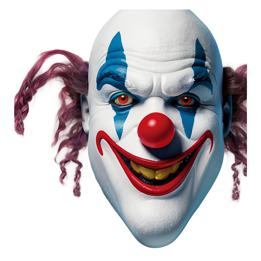 Minimalist Clown Face Icon Png 06272024 PNG