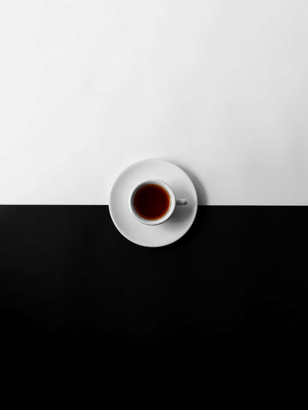 Caption: The Essence of Minimalist Coffee Wallpaper