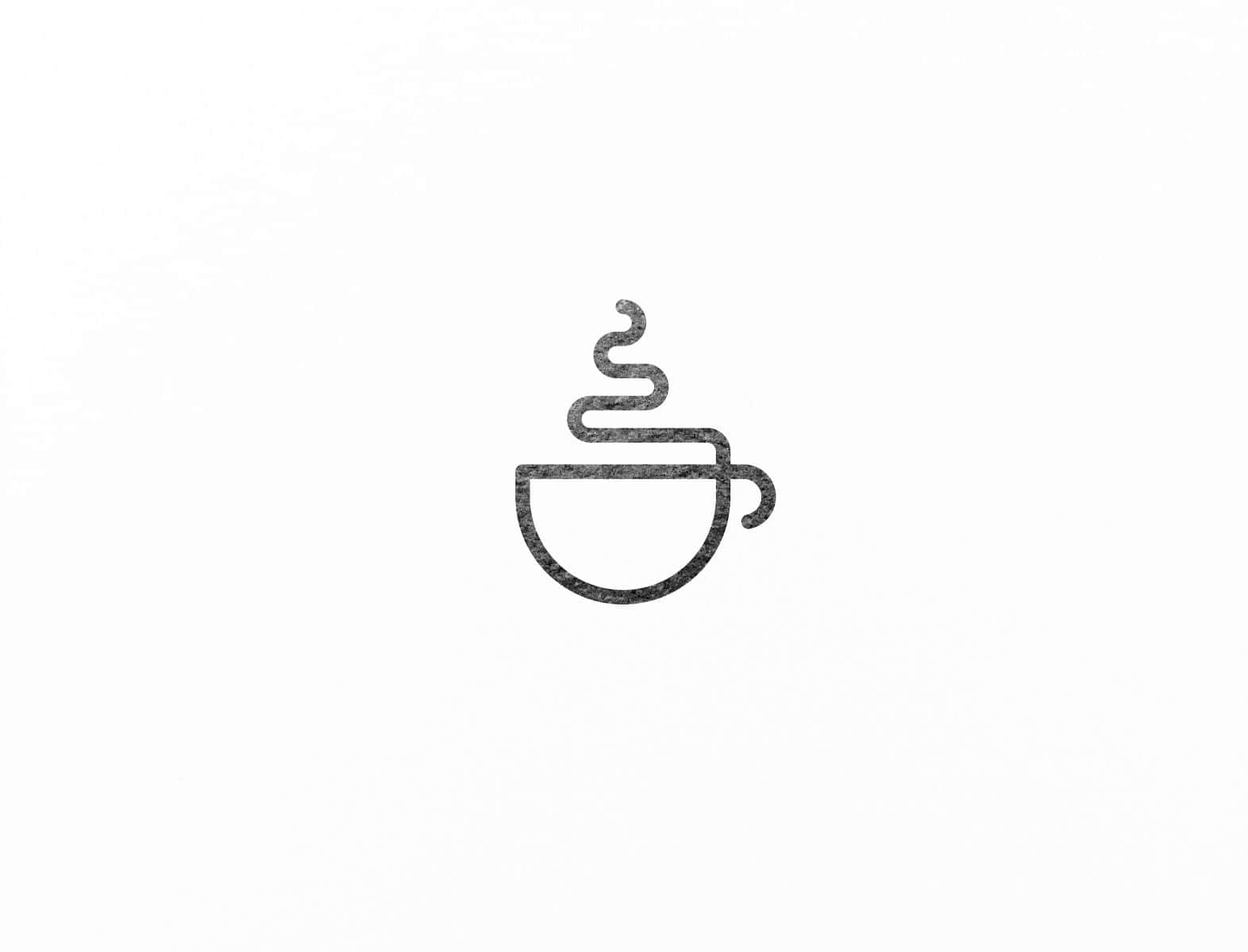 Unestimulante Matutino Con Café Minimalista. Fondo de pantalla