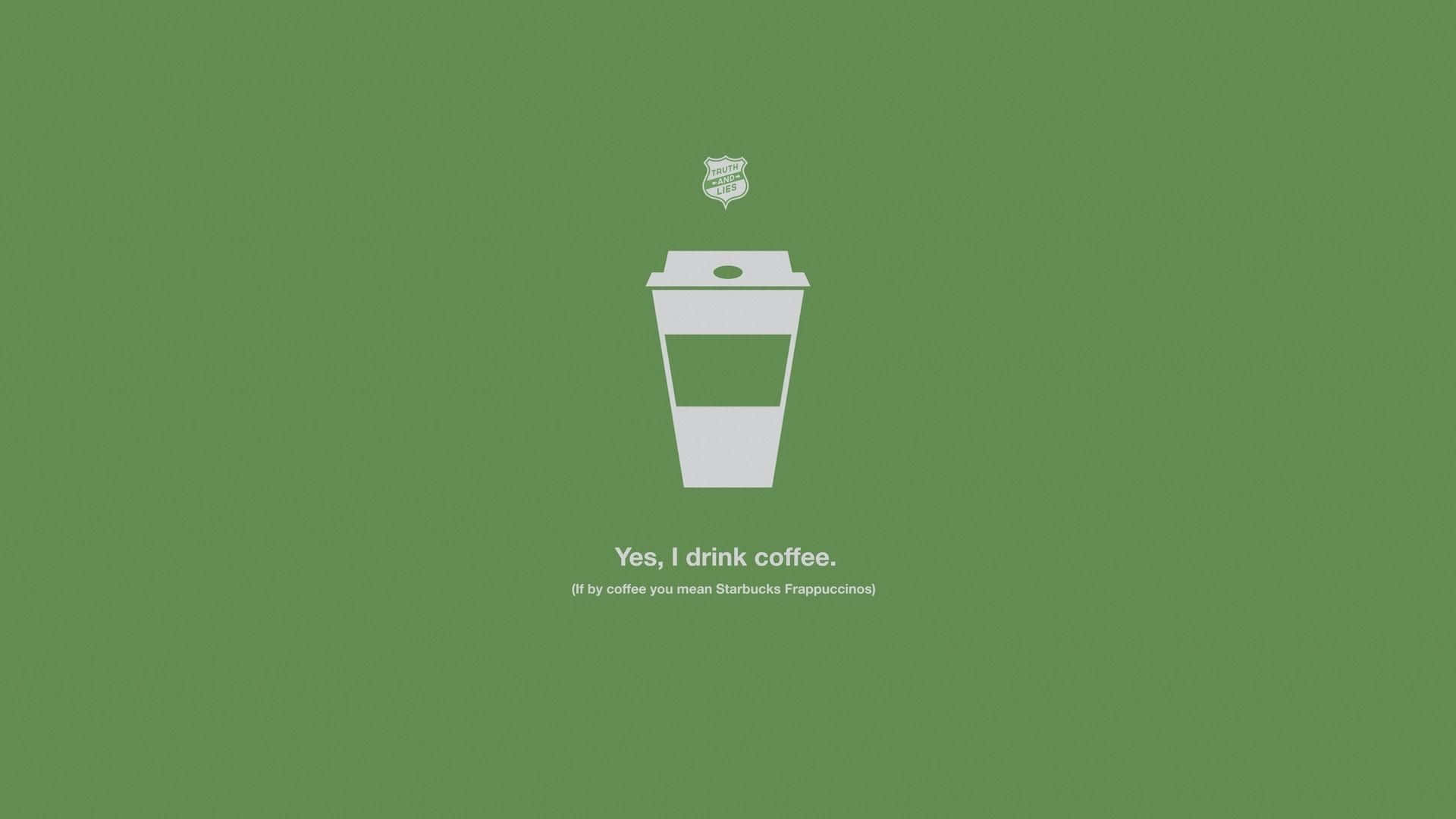 Savoring Minimalist Coffee Moments Wallpaper