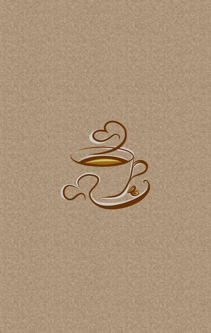 Minimalist Coffee Aesthetic Background